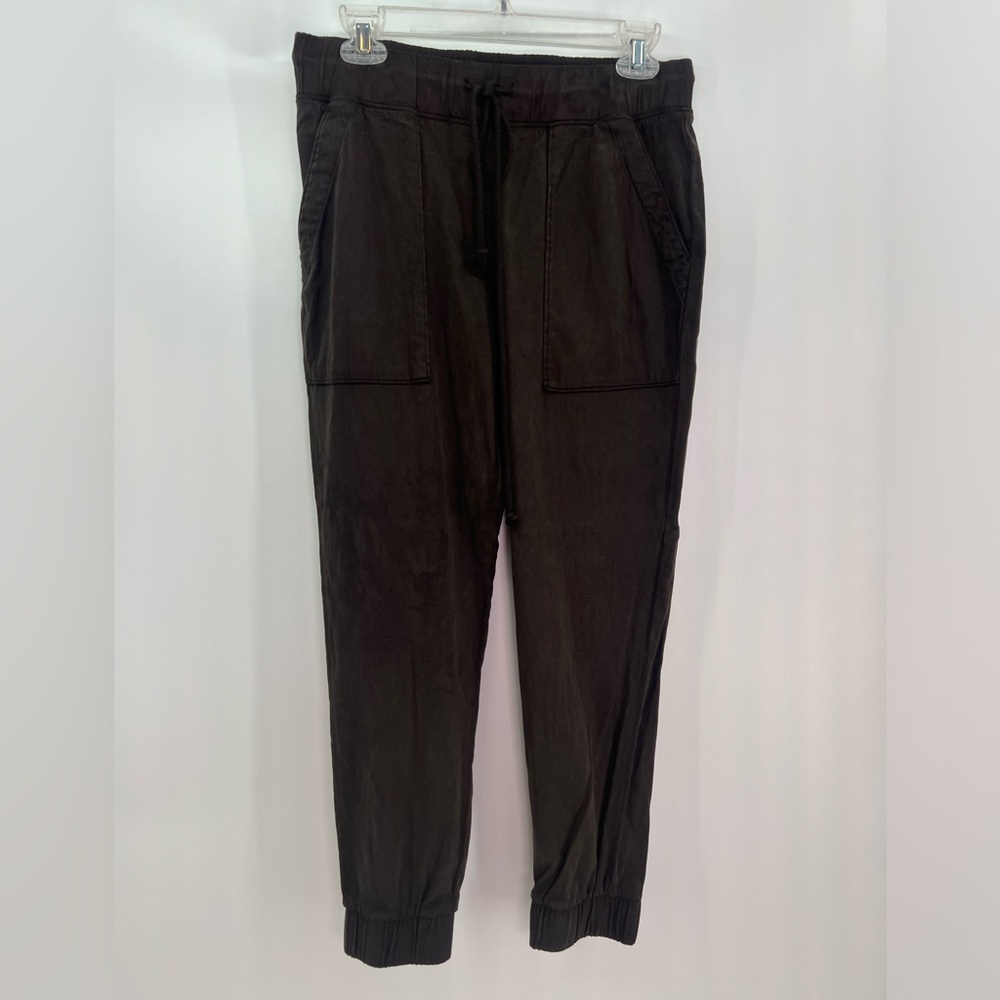 Bella Dahl Dark Quartz Brown Drawstring Pocket Jogger Ankle Pants S Small - Picture 4 of 10